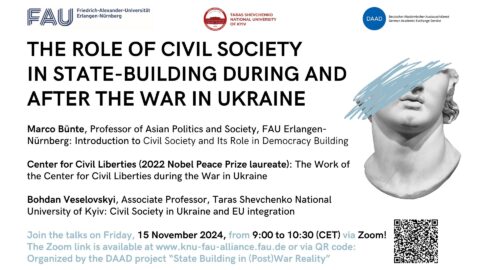 Towards entry "Three Talks on the Role of Civil Society in State-Building During and After the War in Ukraine"